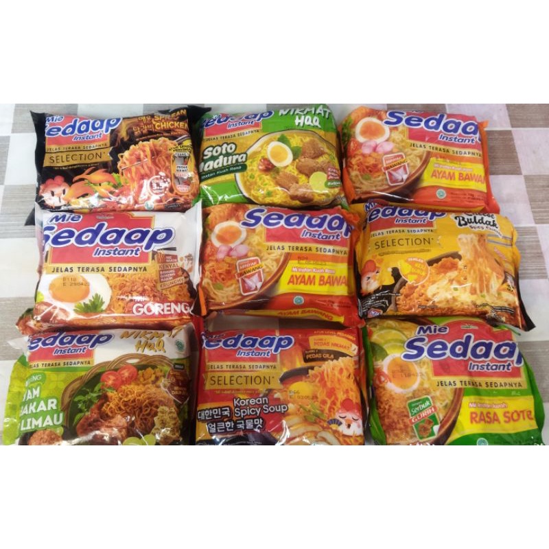 

Mie Sedaap all variant rasa