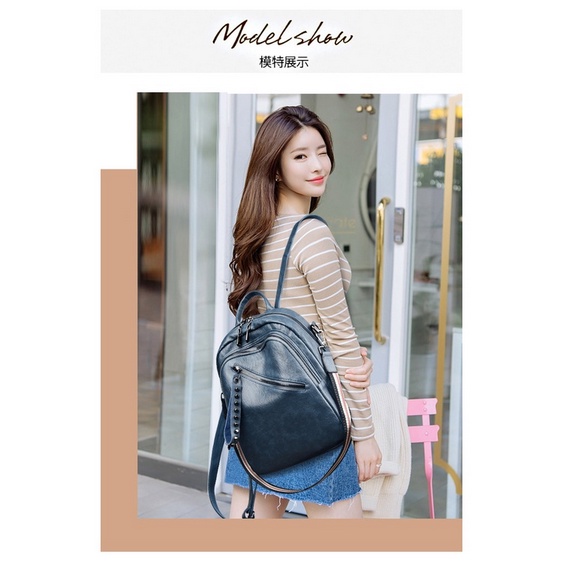 2286, tas ransel premium wanita import fashion tas back pack terkiniina cantik dan bagus tas ransel kulit pu tas coov