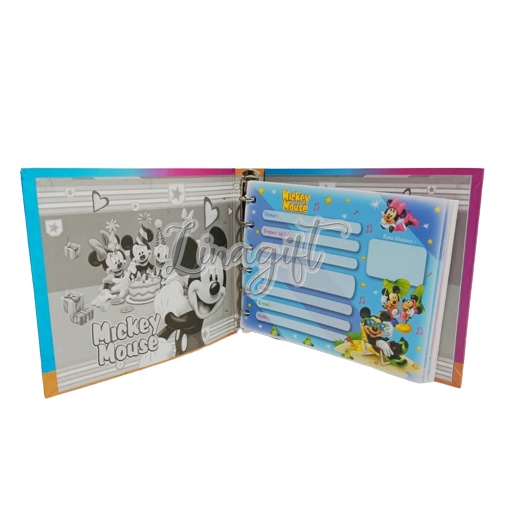 BINDER KARAKTER A6 - KERTAS FILE ISI ULANG / BINDER PRINCESS THOMAS BARBIE 6 LUBANG