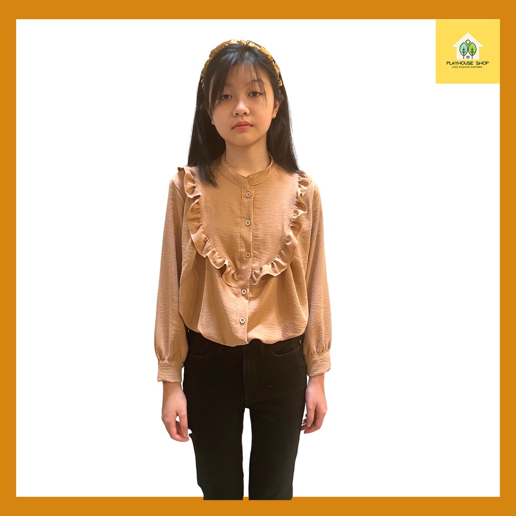 Play House - Kemeja Fashion Blouse Kids Anak Perempuan Umur 6-15 Tahun