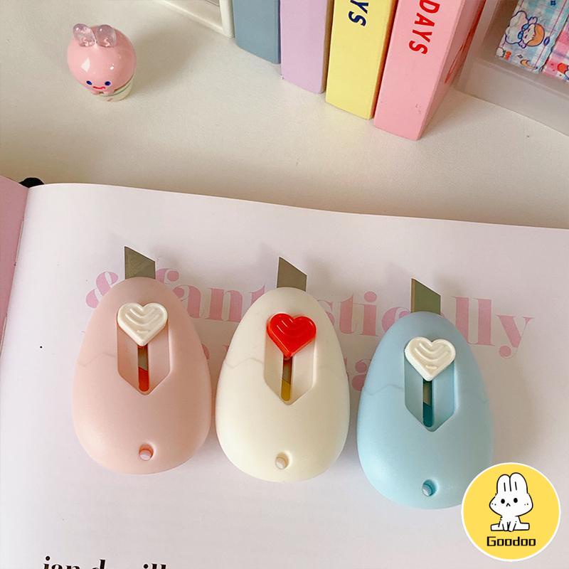 Cute Mini Portable Small Utility Knife Alat Perlengkapan Seni Siswa -Doo