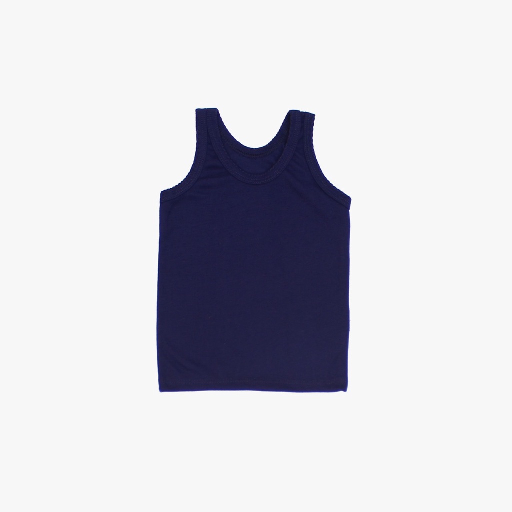 Singlet Bayi Rene 3 Pcs Kaos Dalam Anak Warna Polos Tua 0-6 Bulan - NIA Singlet