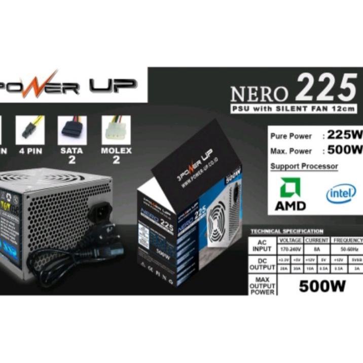 PSU PC Power Up 500w/ PSU Power-up 500 watt power supply