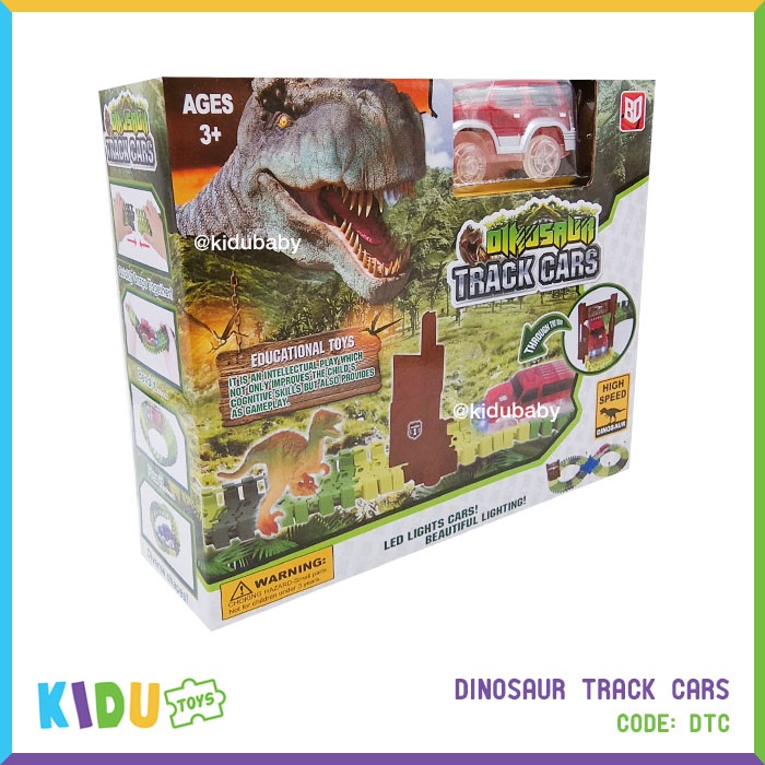 Mainan Anak Track Dino Mobil Dinosaur Track Cars Kidu Toys