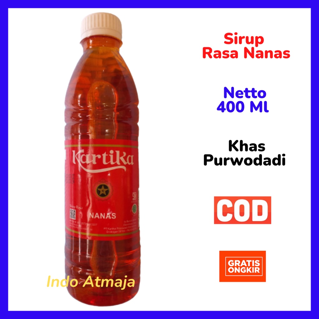 

Sirup Kartika Rasa Nanas Khas Purwodadi Grobogan 400 Ml