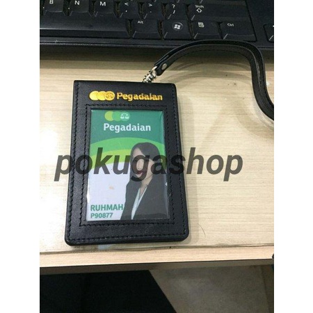 

Nametag Kulit Logo Pegadaian Emas Asli Kulit / Unisex / Id Card Holder / Dompet Kartu / Id Card Kulit / Asli Garut