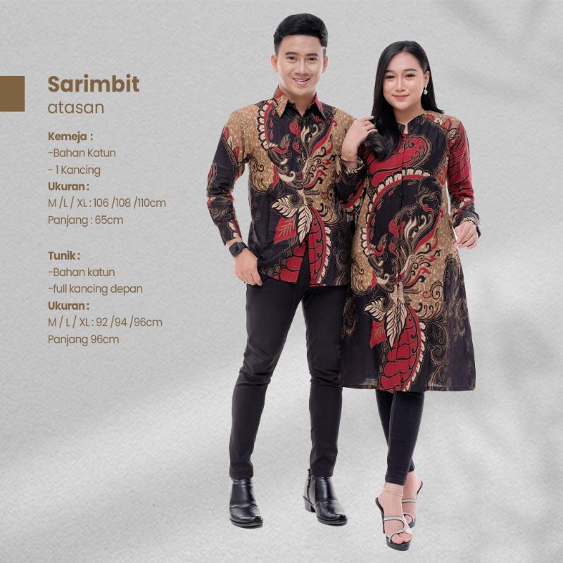 Sarimbit Batik Atasan Kemeja dan Tunik - Naira Batik