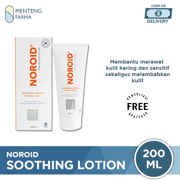 Noroid Soothing Lotion 200 mL - Pelembab Kulit Kering dan Sensitif