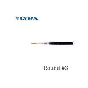 

Gaya Lyra Taklon Art Brush Round No. 3 / Kuas Lukis Lyra No. 3 Hemat