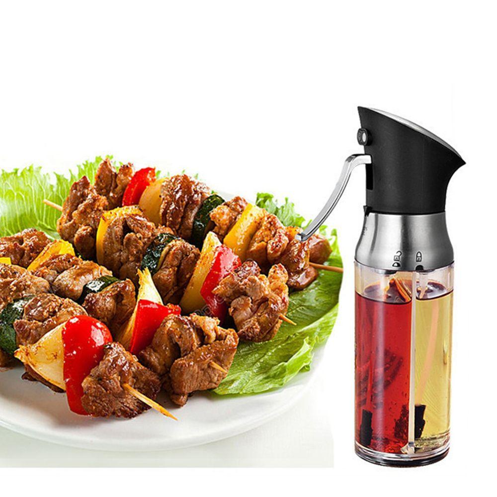 [Elegan] Botol Sprayer Minyak Tahan Debu 200ml Dispenser Alat Barbekyu Aksesoris Cuka Kecap Oil Pot Seasoning Bottle