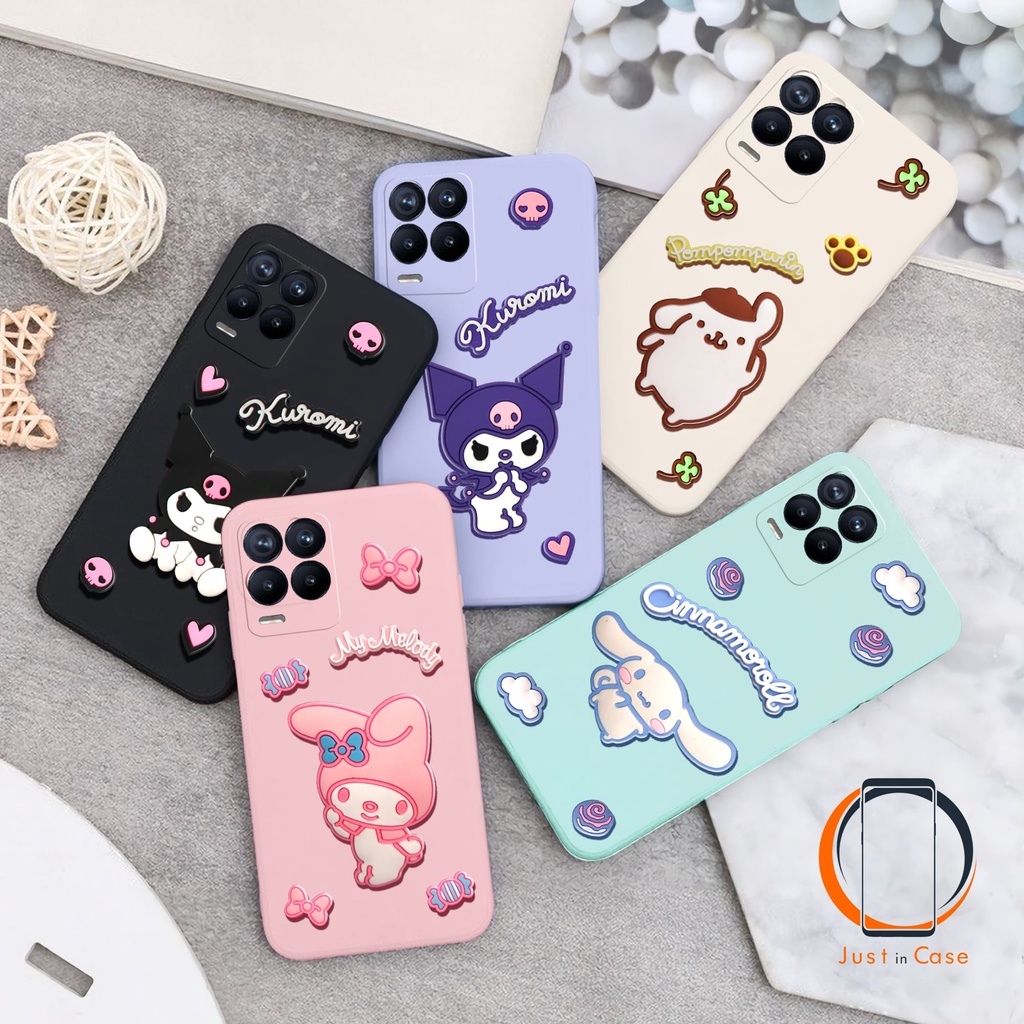 Softcase Macaron Timbul 3D Realme 8/8 PRO 8i 7 7i 7 PRO 6 6 PRO 5 5i 5PRO C25 C21Y C21 C20 C17 C15 C12 C11 C3 C2 NARZO 20 PRO 30A