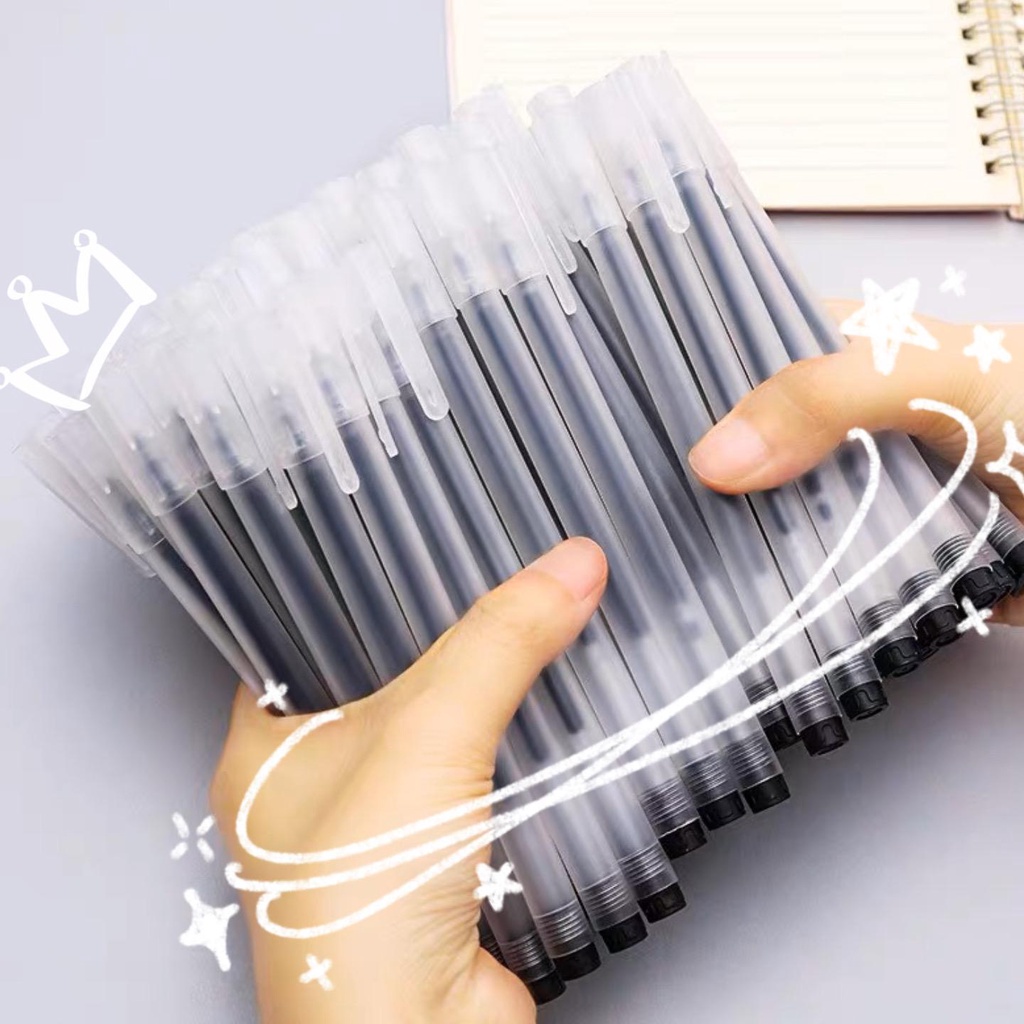 

[HARU] Minimalist Gel Pen Pulpen Gel 0.5mm Japanese Gel Pen Tinta Refill Ink