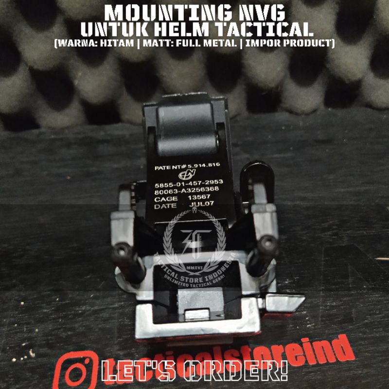 Mounting NVG Helm Tactical