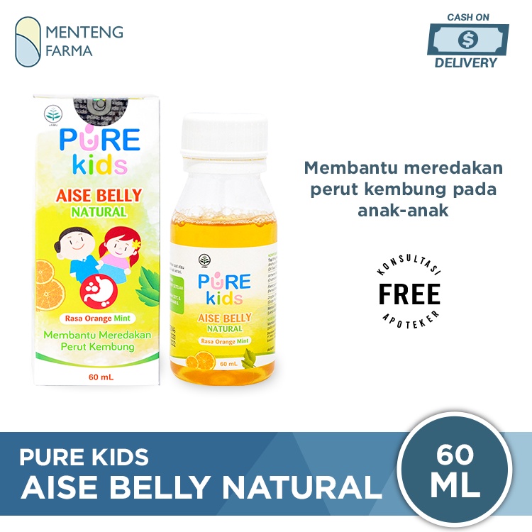 Pure Kids Aise Belyy 60 mL - Sirup Pereda Kembung dan Masuk Angin Anak