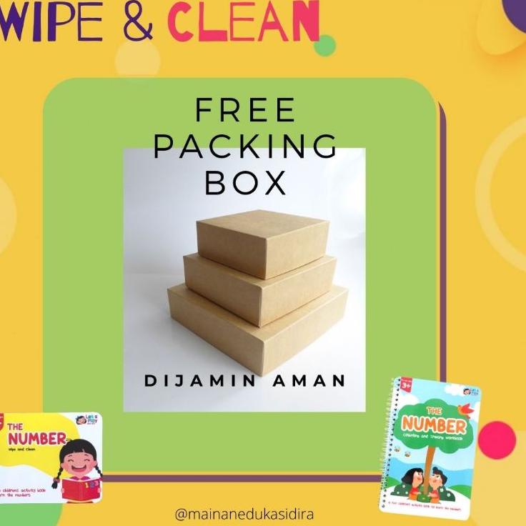 WIPE AND CLEAN BOOK WORKSHEET WORKBOOK KARTU PINTAR HURUF ALPHABET ANGKA ACTIVITY BUSY BOOK MAINAN E
