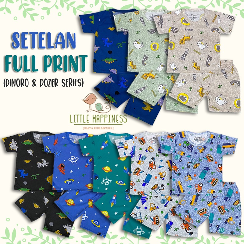 SETELAN BAJU ANAK COWOK 1-8 TAHUN &quot;FULL PRINT EDITION&quot; / SETELAN BAJU ANAK KELFI