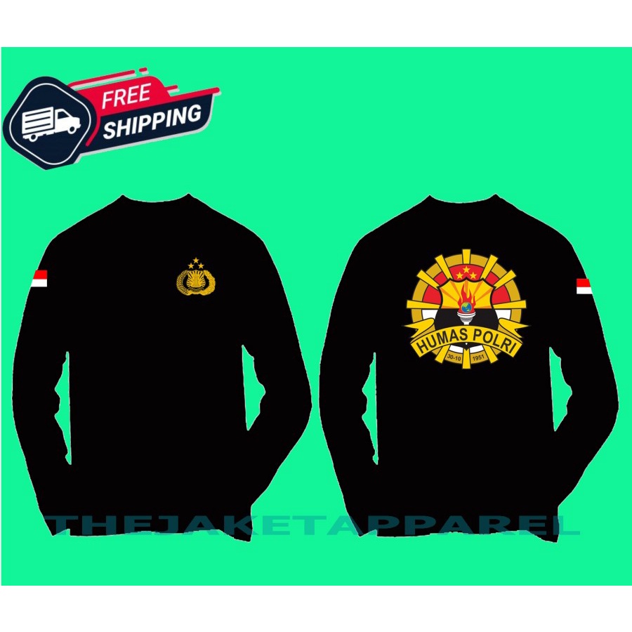 Kaos Humas Polri/ Longsleeve Humas Polri/ Baju Humas Polri