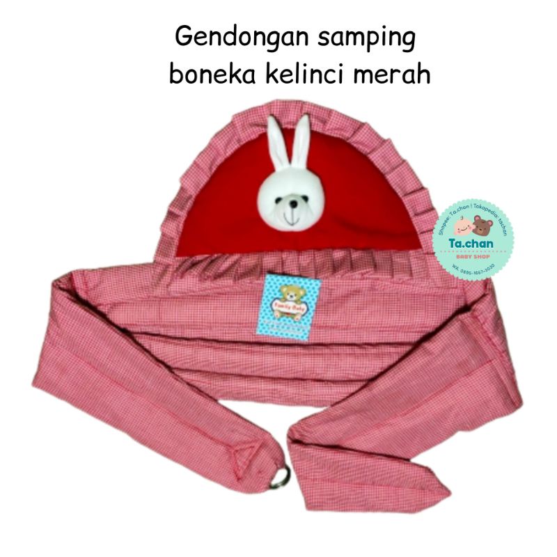 Gendongan Samping Karakter / gendongan bayi / gendongan samping boneka kelinci