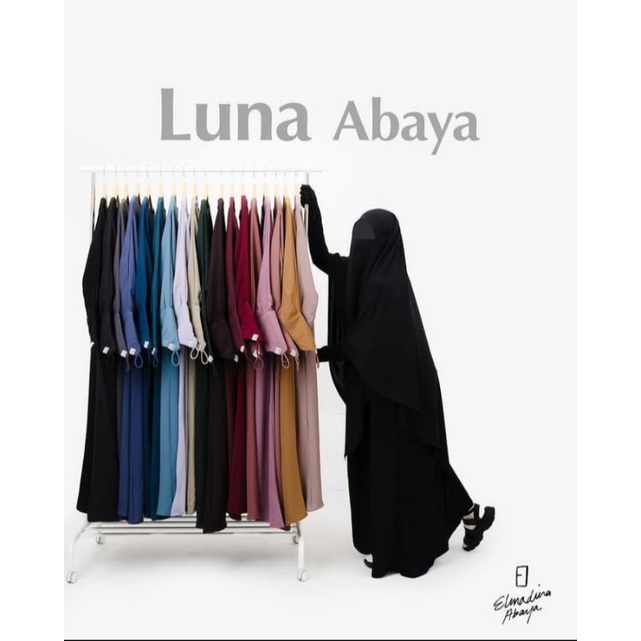 Ready stock Luna abaya Bitterchoco XS elmadina