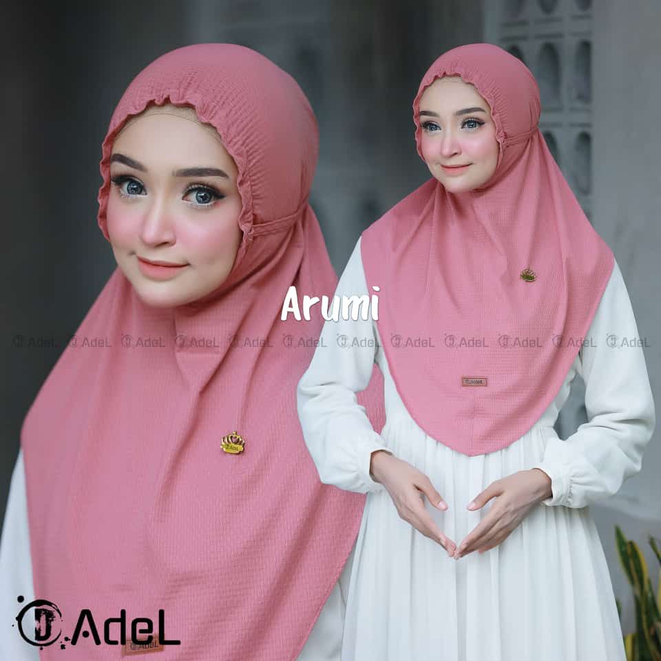 Hijab Instan Kerut Dahi ARUMI Ori by Adel Hijab