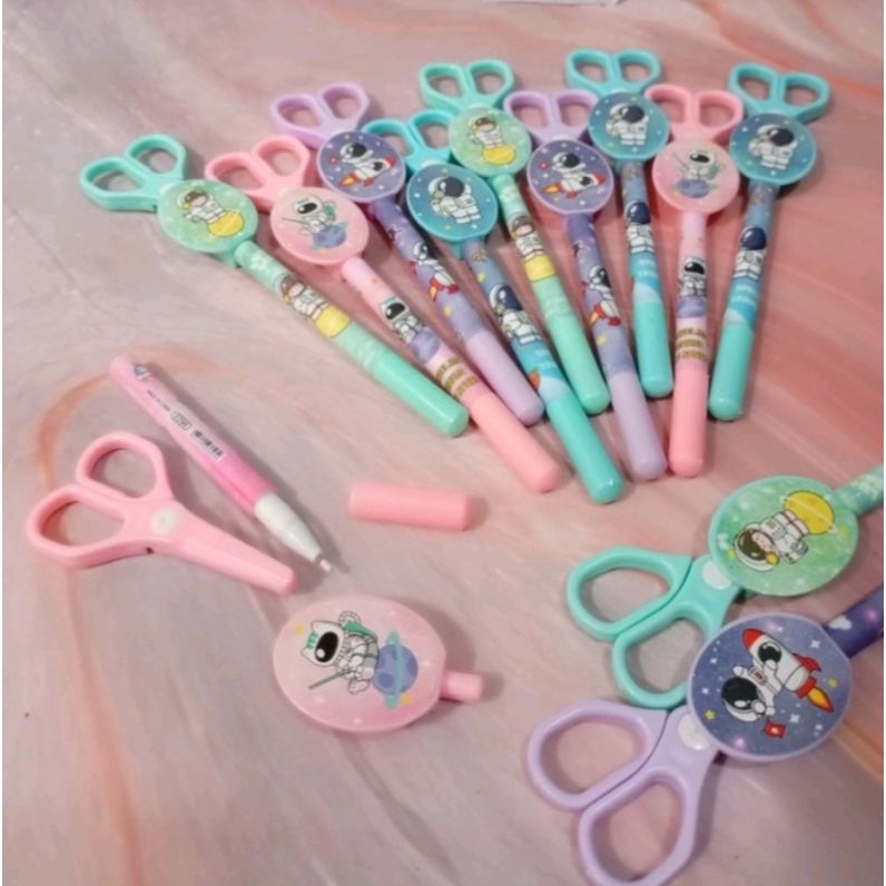 

Pulpen Gel ada Gunting mini / Pena Gel Gunting