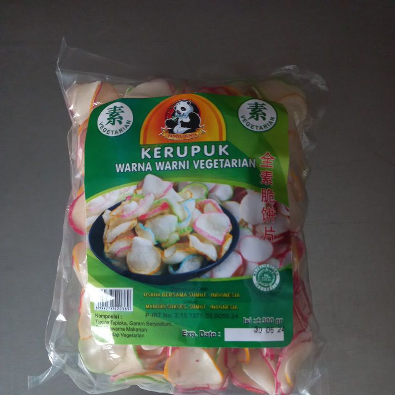 

Krupuk Warna Warni Vegetarian Panda Dunia