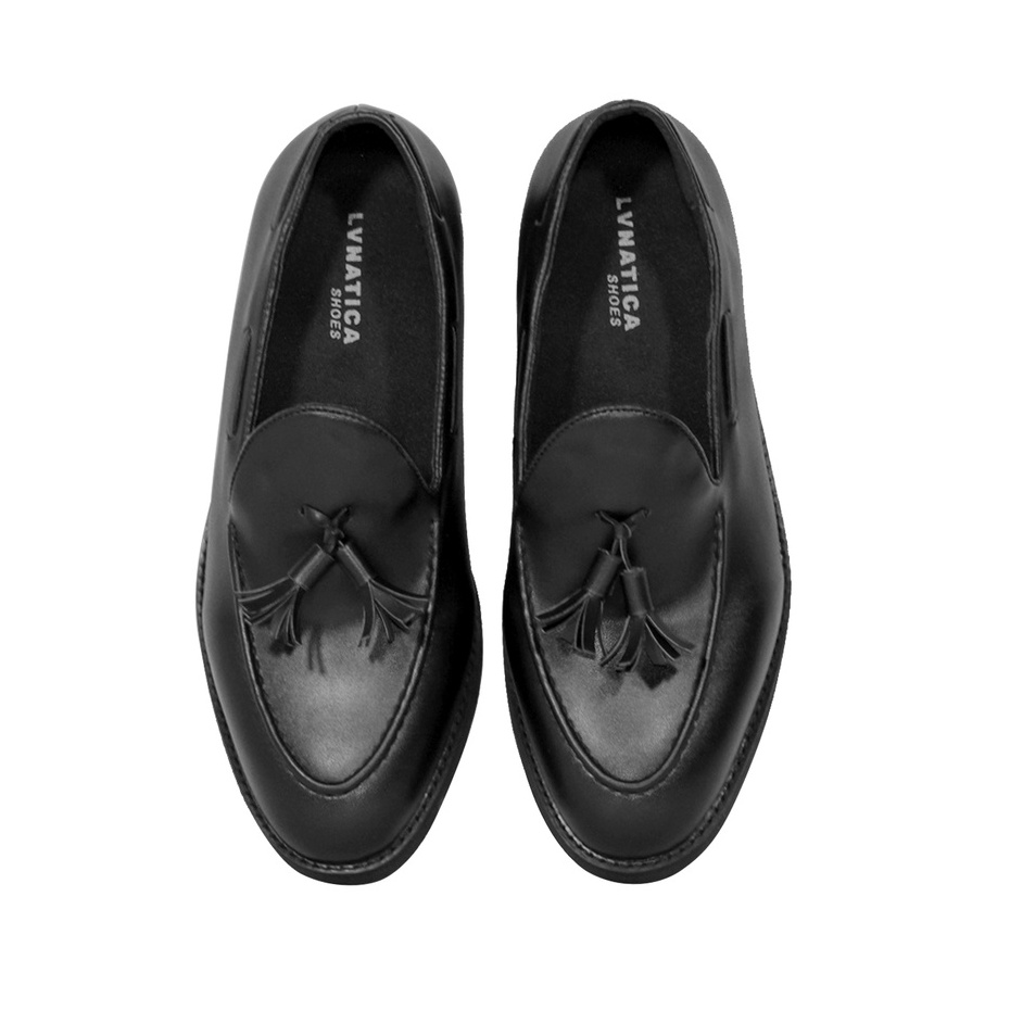 VICTORY BLACK |ManNeedMe x Lvnatica| Sepatu Loafers Pria Formal Kantor