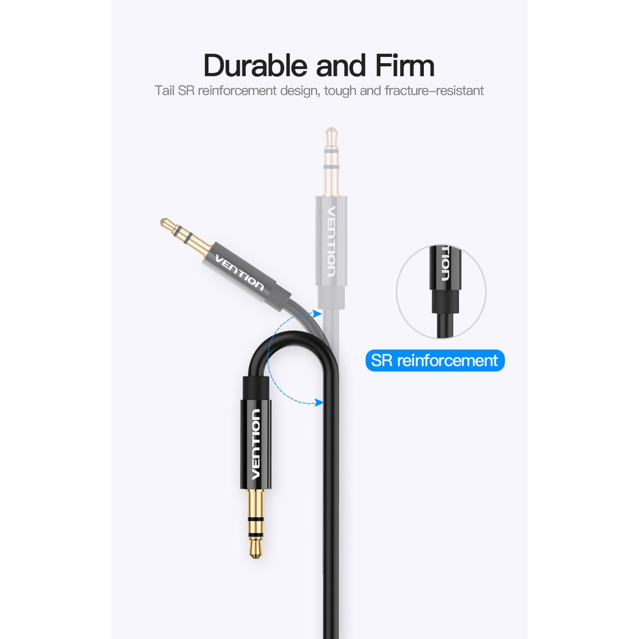 ( Bisa Cod ) Vention BBS Kabel Aux Audio Splitter 3.5mm Male to 2 Female