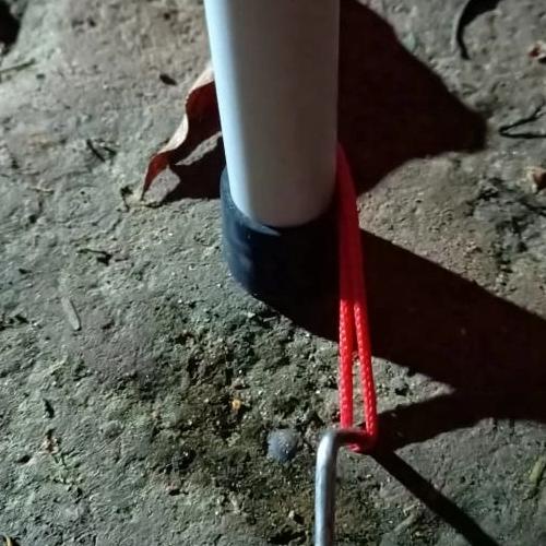 Tiang Flysheet Teleskopik Double Alumunium 260 Cm For Bivak Tenda