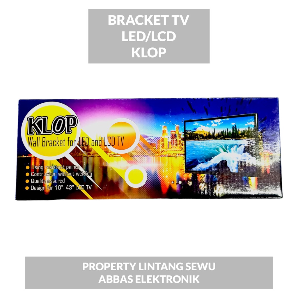 BRACKET BREKET BRECKET BRAKET TV LED LCD 10-43 INCHI 10” 43”