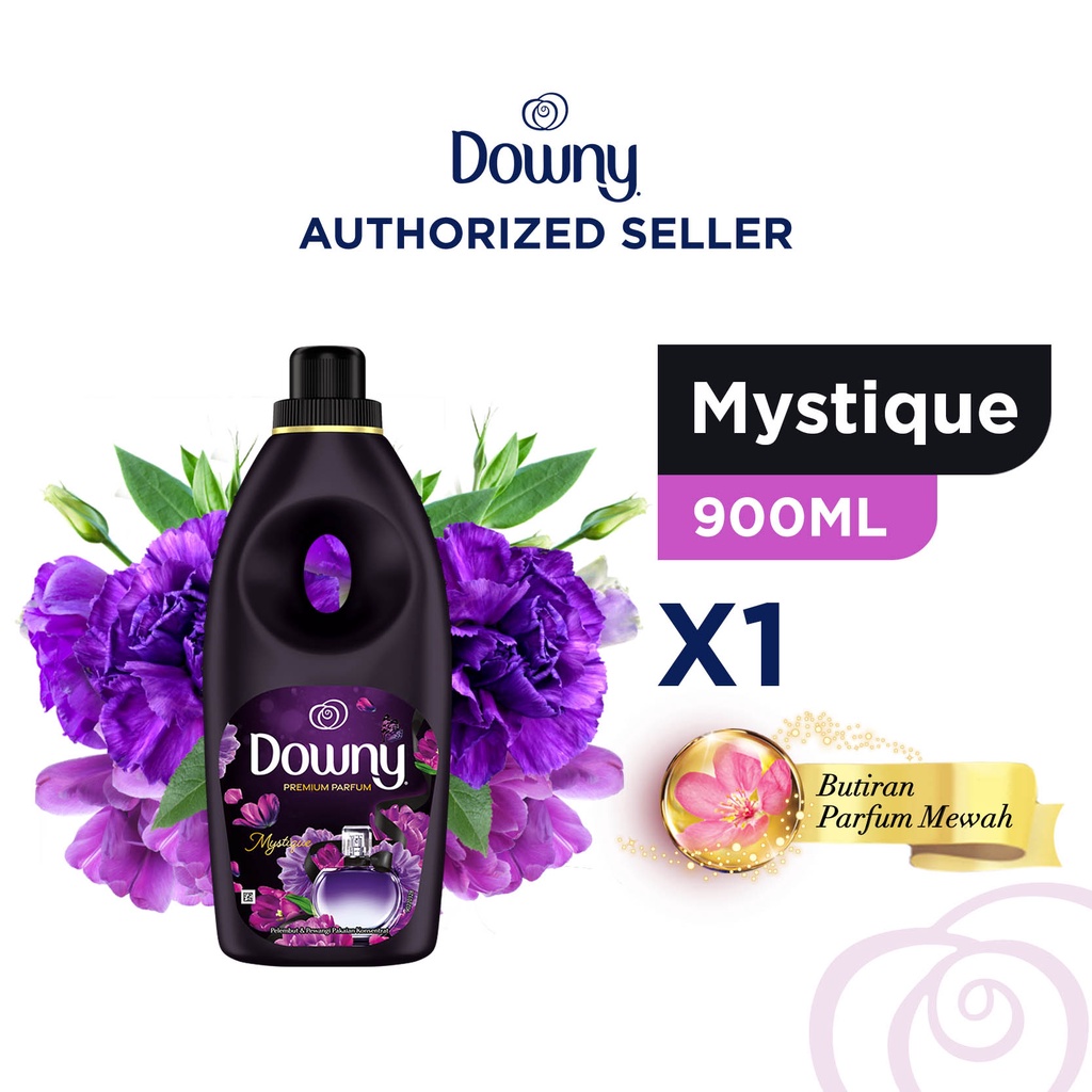 Premium (Mount) Downy Pelembut dan Pewangi Pakaian Konsentrat Mystique Botol 900 ml