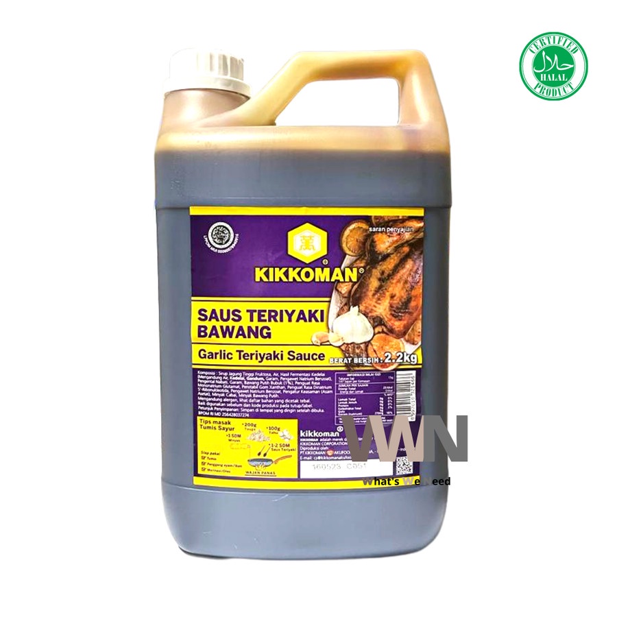 

Kikkoman Garlic Teriyaki Sauce 2 Liter - Saus Teriyaki Bawang