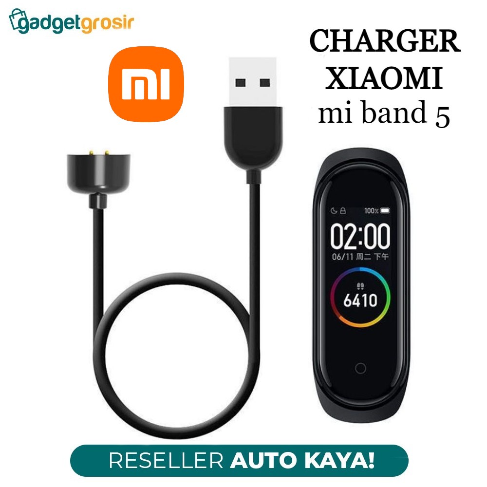 Charger Smartband Xiaomi Mi Band 5 Kabel Magnetic Smartwatch Miband 5 Replacement USB Pengisi Daya J