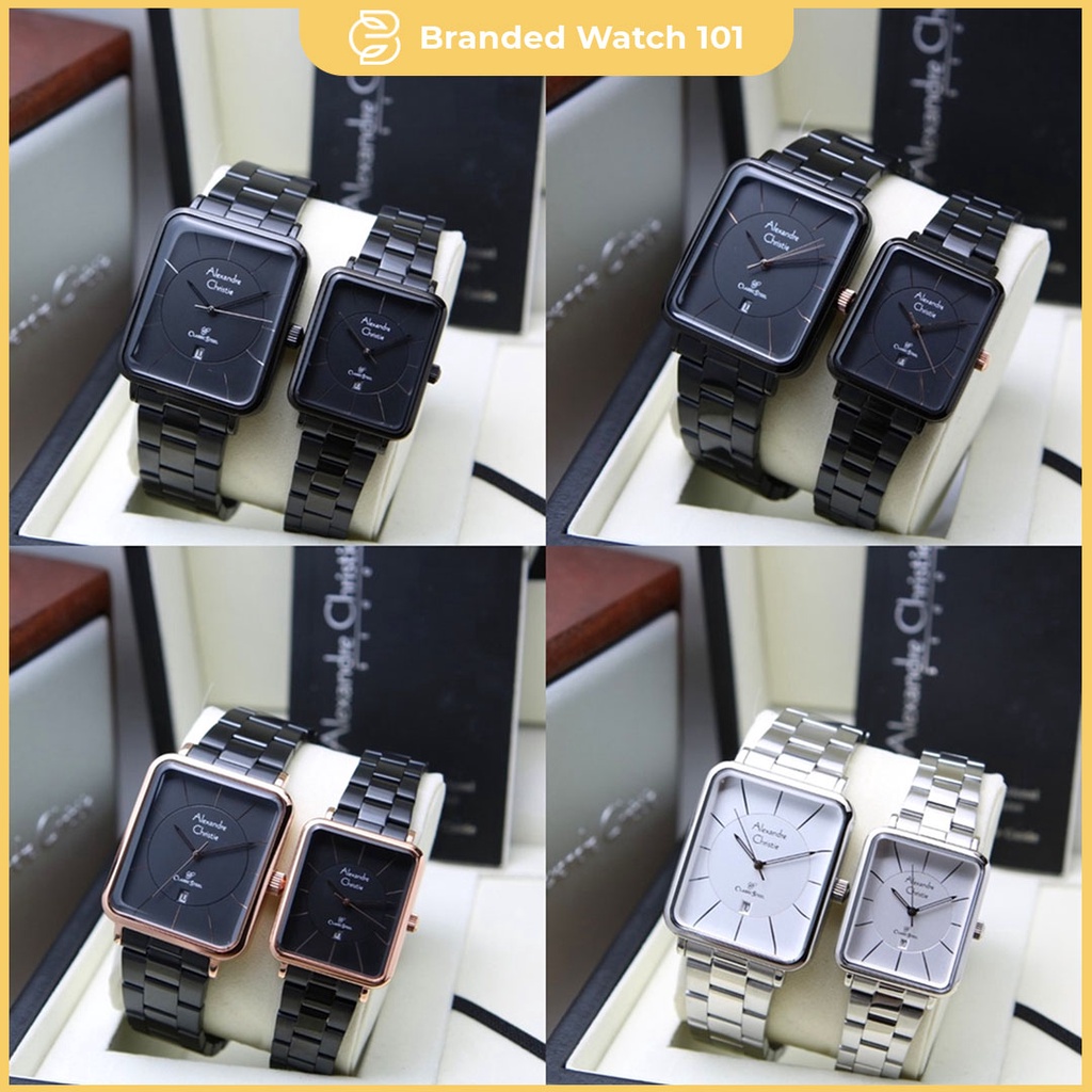 ORIGINAL Jam Tangan Pria &amp; Wanita Alexandre Christie AC 8662 / AC8662 / 8662 Garansi Resmi 1 Tahun. Stainless