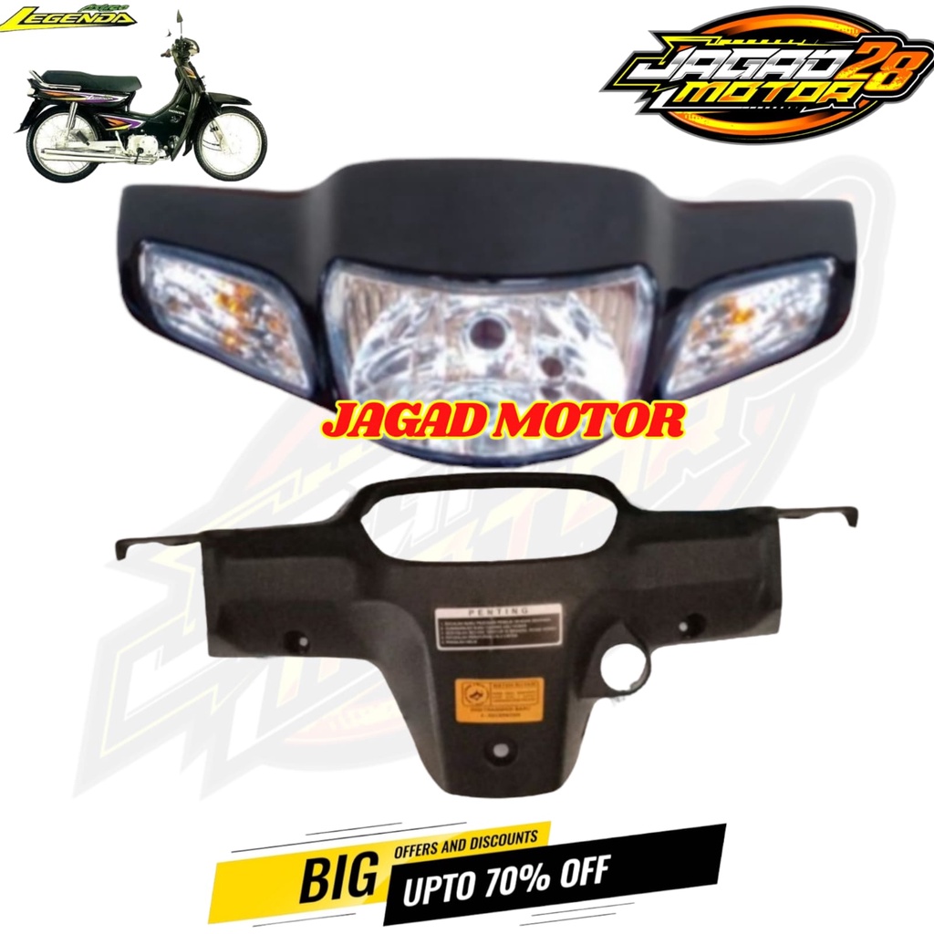 Batok Kepala Depan Belakang Astrea Legenda 2 Set Lampu Dan Sein / Batok Depan Belakang Set Lampu Astrea Legenda 2 / Batok Kepala Depan Belakang Honda Astrea Legenda Plus Lampu Depan Dan Sein