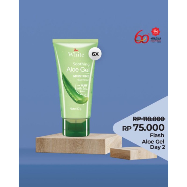 Paket 6 Soothing Aloe Vera Gel Viva