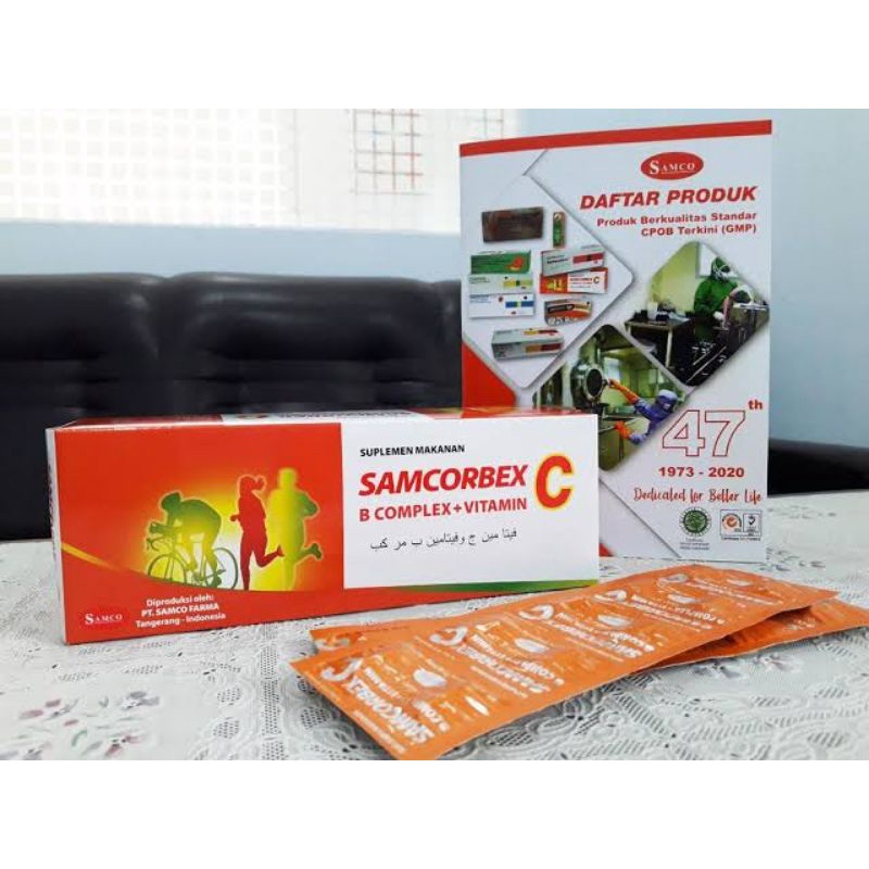 Vitamin C 500 mg plus B Complex Samcorbex isi 100 ED Agustus 27