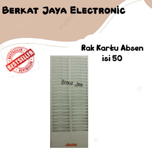 

Exclusive Tempat / Rak Kartu Absensi Isi 50 Sheet/Kartu (Plastik)
