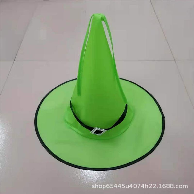 TOPI PENYIHIR PEST KOSTUM WITCH HAT POLOS HALLOWEEN PARTY MURAH