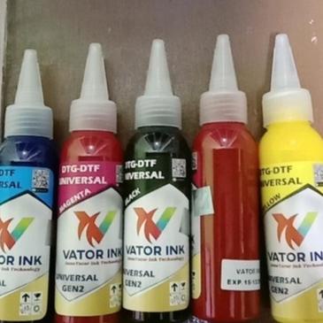 Murah Gembira TINTA VATOR UNIVERSAL GEN 2 DTG DTF 100ml - 250ml | TINTA SABLON DTG  | TINTA DTF DTG 