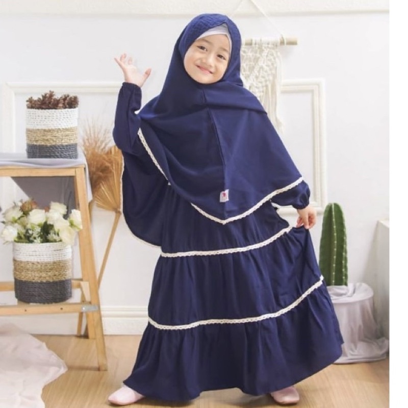 Gamis anak wanita bahan toyobo fodu