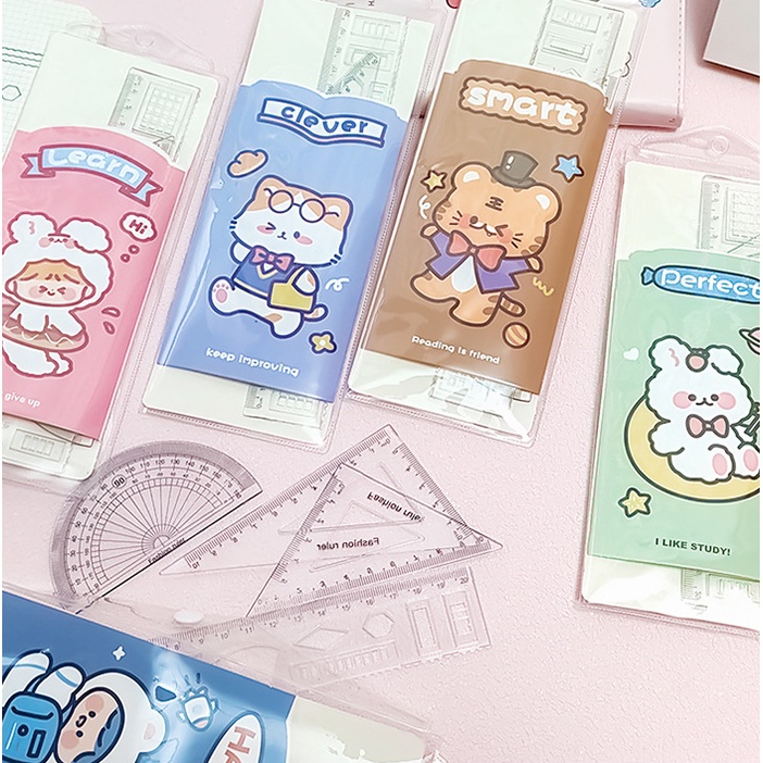 

Penggaris set model 4pcs karakter lucu