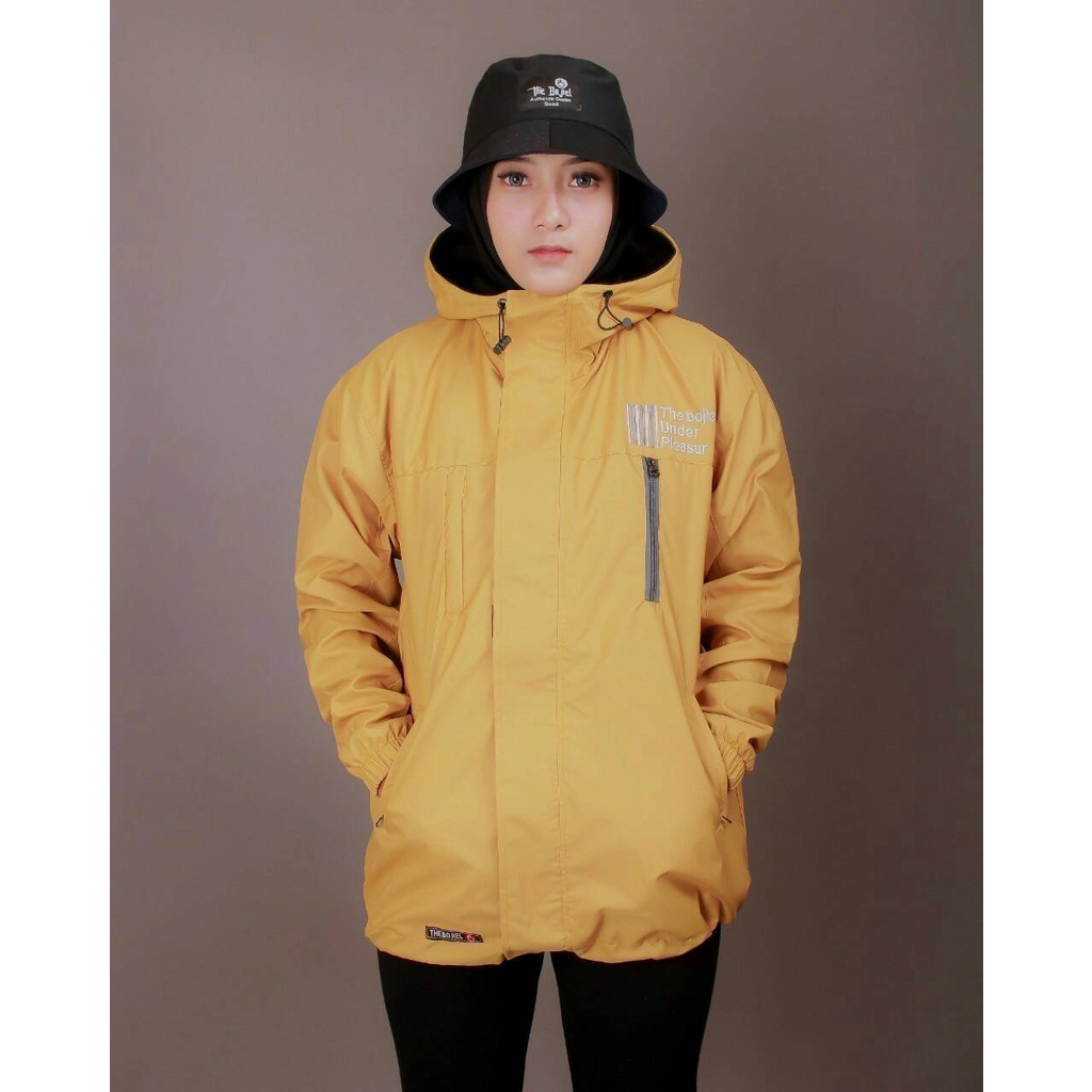 The Bojiel Pleasure - Jaket Outdoor Pria Jaket Parasut Jaket Outdoor Unisex Jaket Distro Jaket Gunung Kuning
