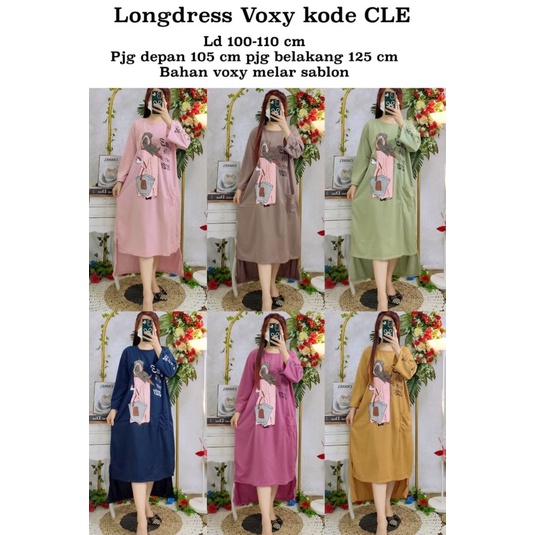 Gamis Voxy sablon kode CLF