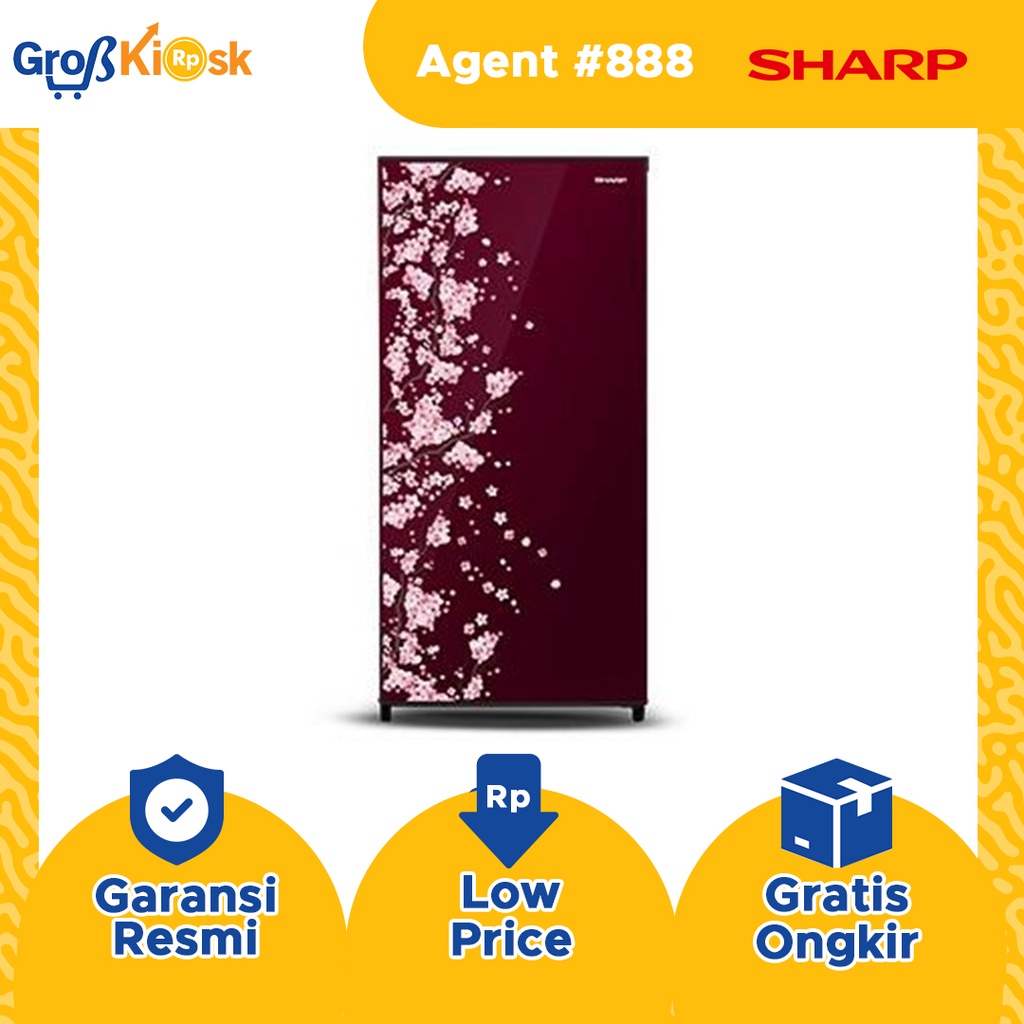 Sharp KULKAS 1 PINTU 175 L SJ-N192D-VB/VR SJN 192 VB