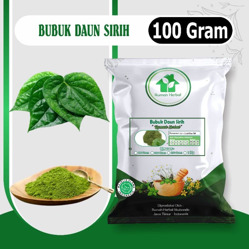 

Bubuk daun sirih murni kemasan 100gram