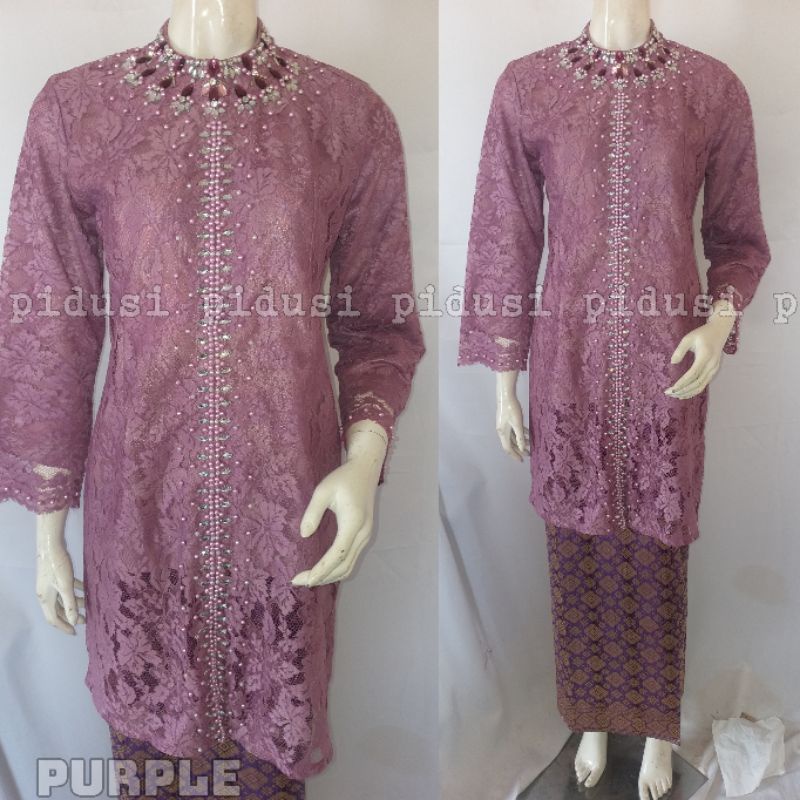 Terbaru set tunik brokat payet tabur / tunik brokat exclusive / kebaya pesta