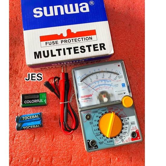 CS2y2Xm--Multitester Avometer Multimeter Analog Sunwa Ada Buzzer YX-360TRE-B-L ORIGINAL SUNWA