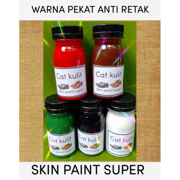 cat kulit anti luntur bisa buat sintetis jaket tas sepatu