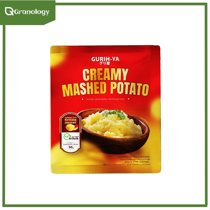 Gurih-Ya Creamy Mashed Potato (Bubur Kentang Krim) 50 gram